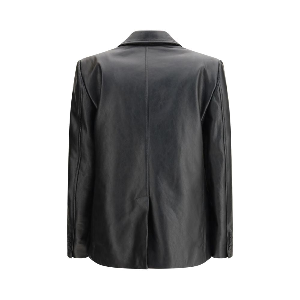 Balenciaga Schwarze Lederjacke