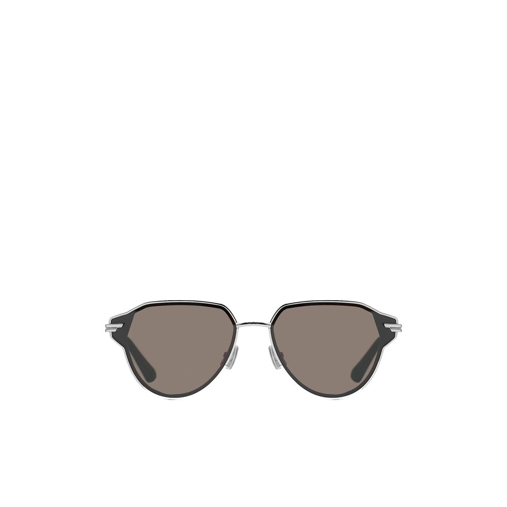 Bottega Veneta Sonnenbrille aus silbernem Metall