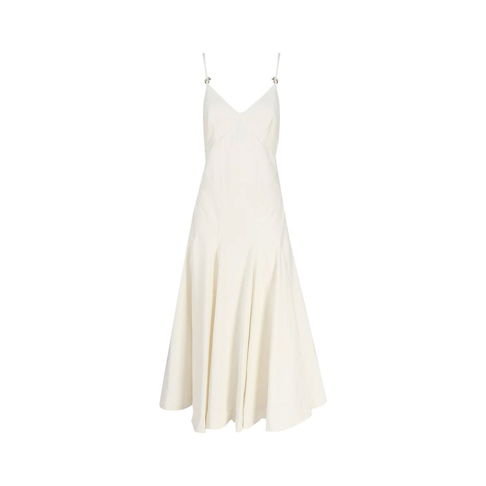 Bottega Veneta Weißes Baumwoll-Freizeitkleid