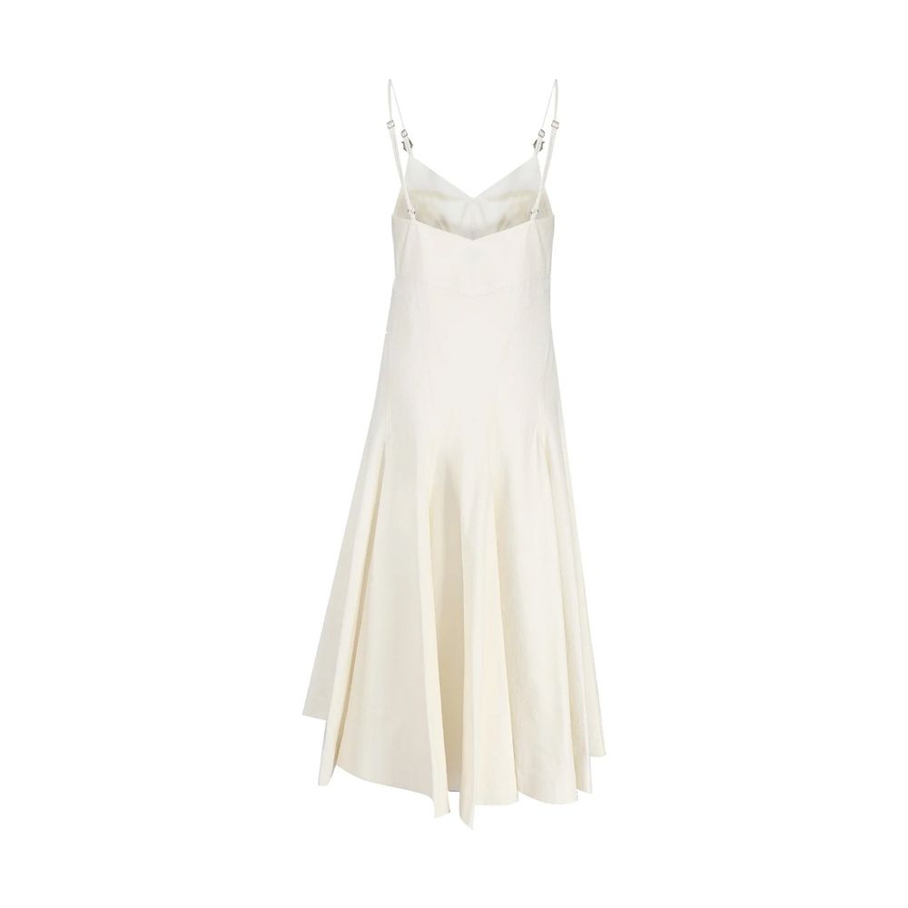Bottega Veneta Weißes Baumwoll-Freizeitkleid