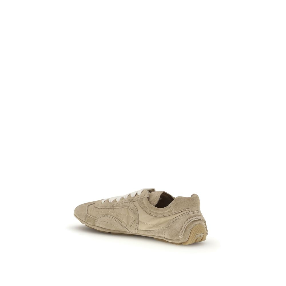 Prada Beige Lamm Ovis Aries Aries Athletic Sneakers