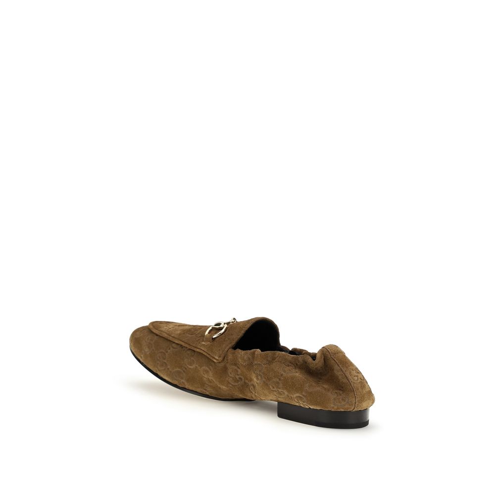 Gucci Braune Kalbsleder Bos Taurus Loafer zum Hineinschlüpfen