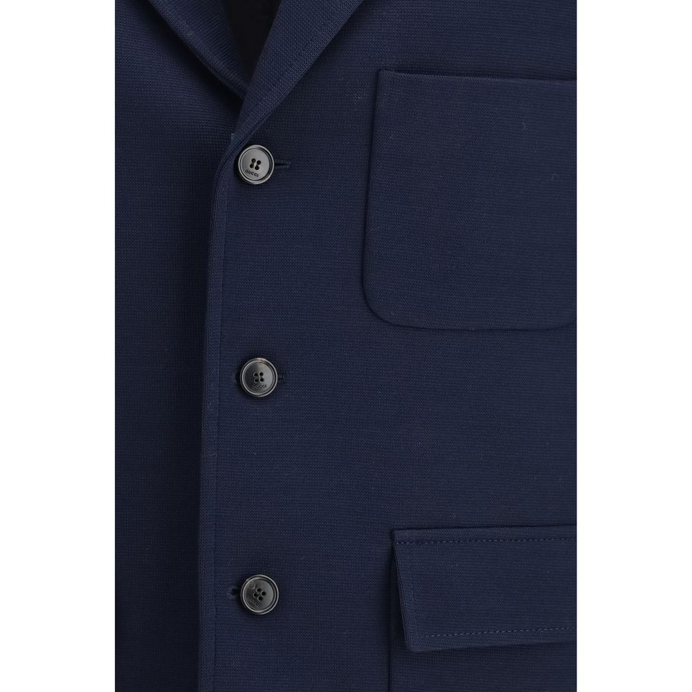 Gucci Blauer Baumwollmantel
