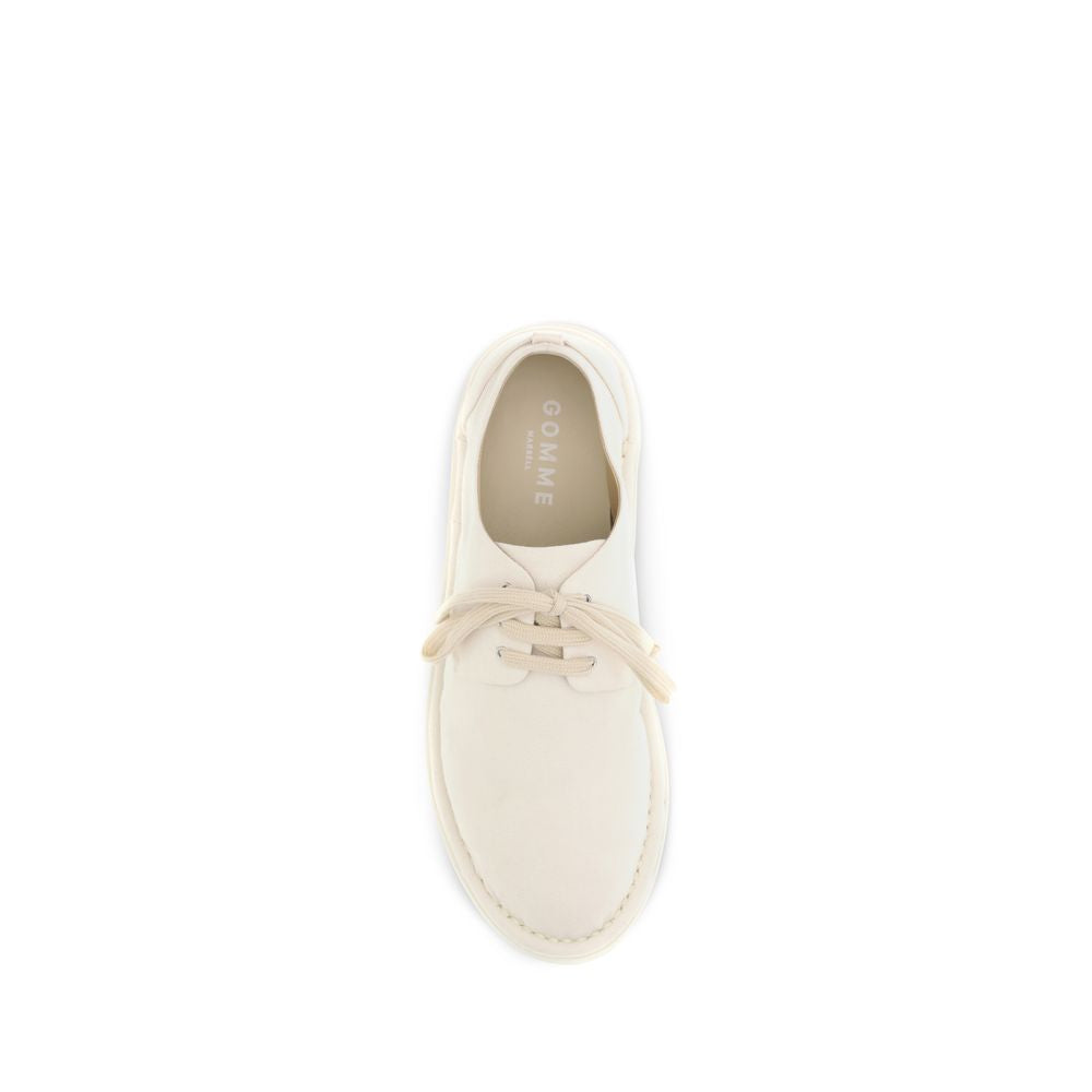 Marsell Weiße Oxford- und Derby-Schuhe aus Baumwolle