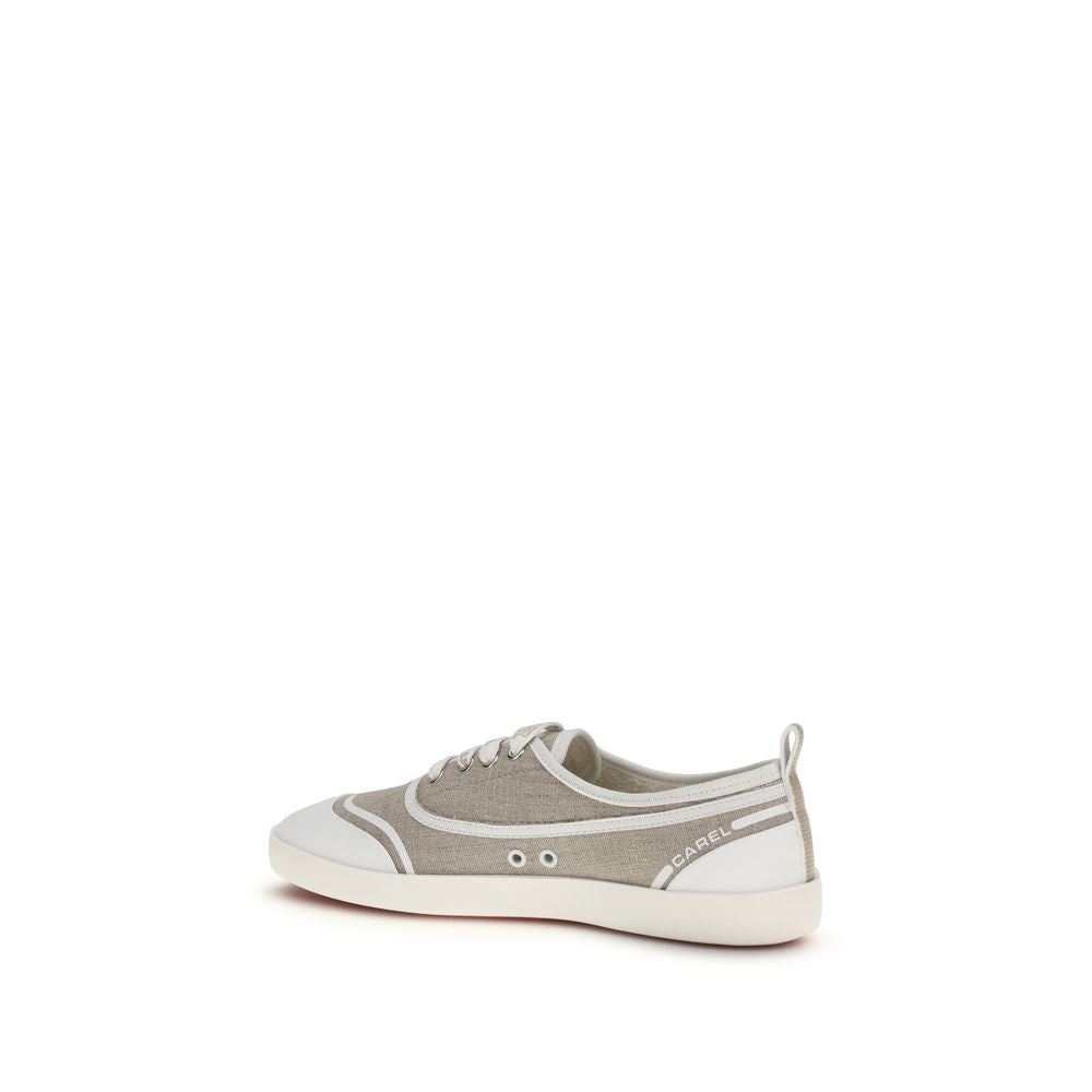 Carel Paris Beige Baumwoll Low-Top-Sneaker