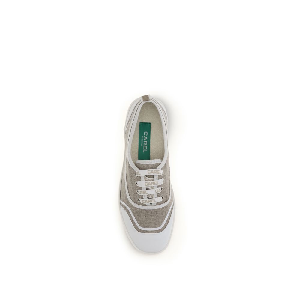 Carel Paris Beige Baumwoll Low-Top-Sneaker