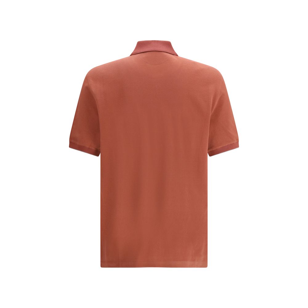 Brunello Cucinelli Mehrfarbiges Polohemd aus Baumwolle