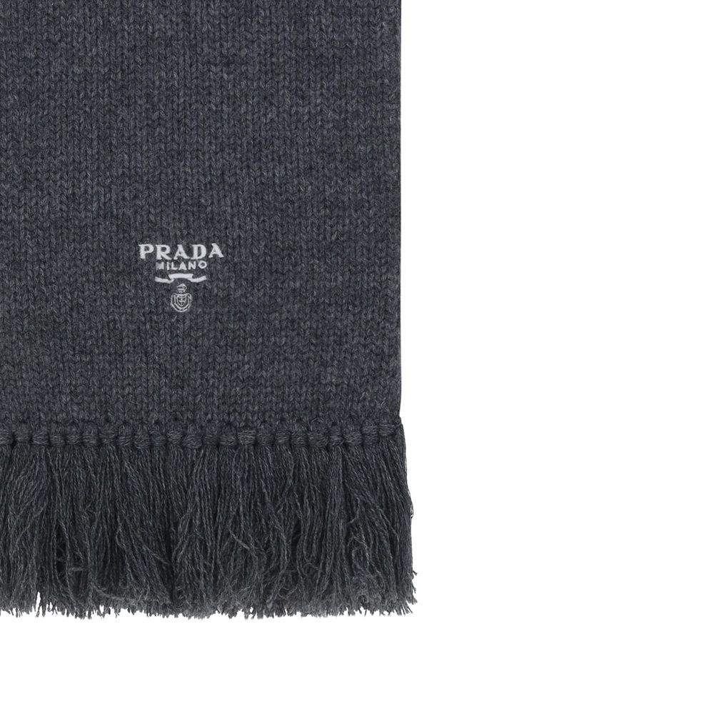 Prada Grauer Kaschmirschal