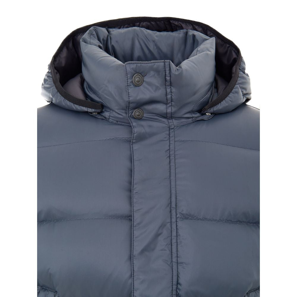 Moose Knuckles Grauer Wollmantel