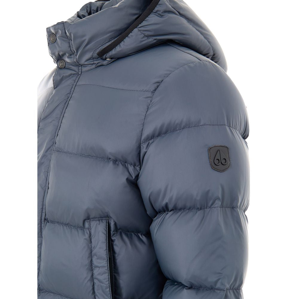 Moose Knuckles Grauer Wollmantel