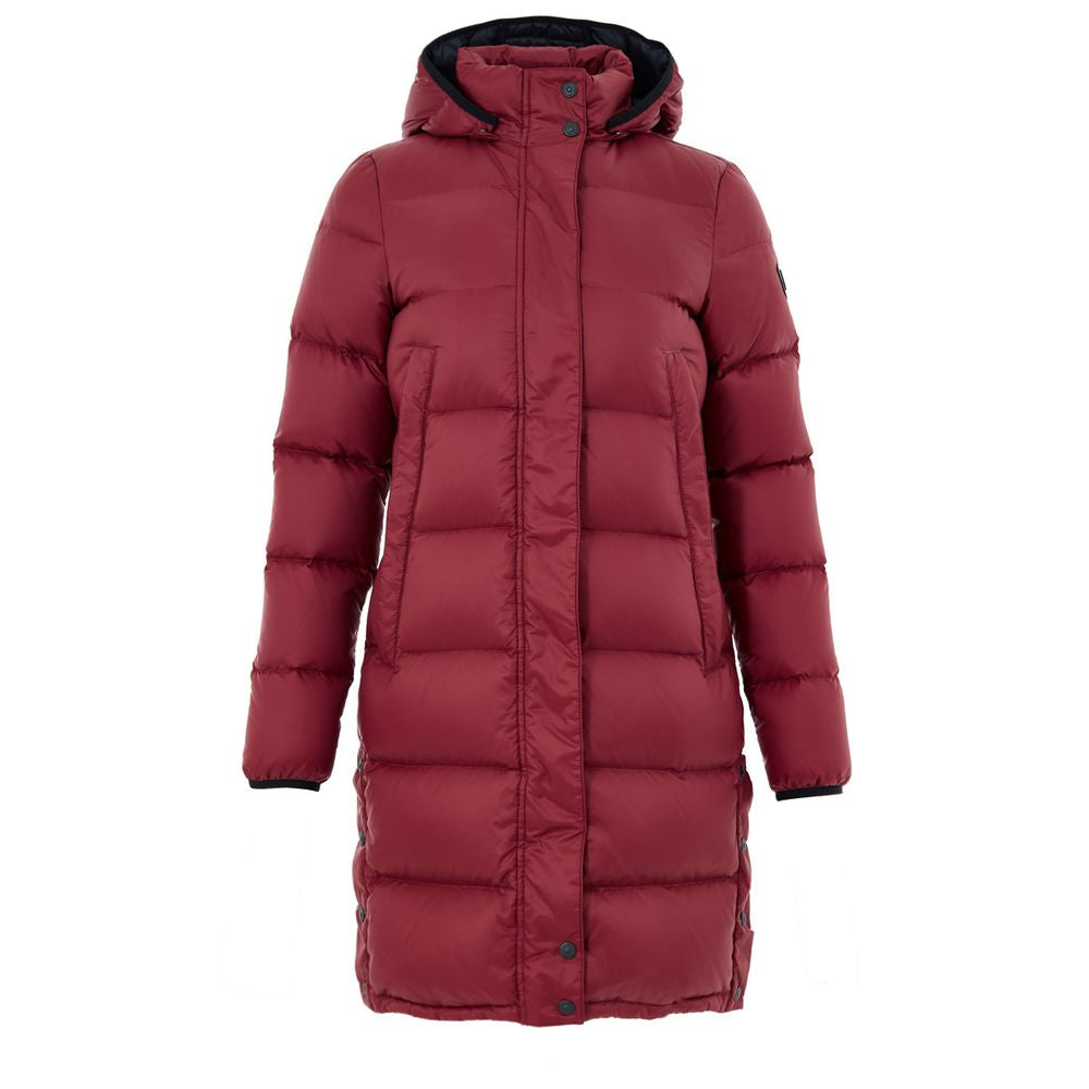 Moose Knuckles Bordeaux Baumwolljacke in voller Länge