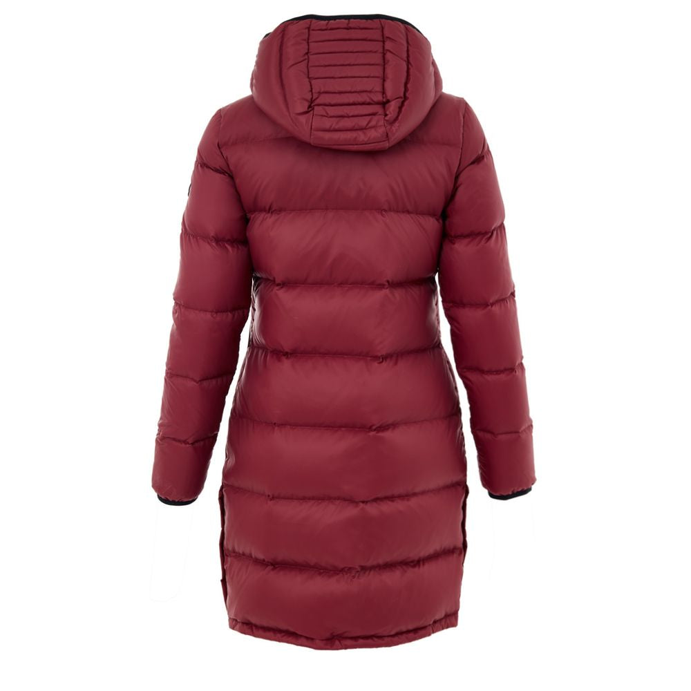 Moose Knuckles Bordeaux Baumwolljacke in voller Länge