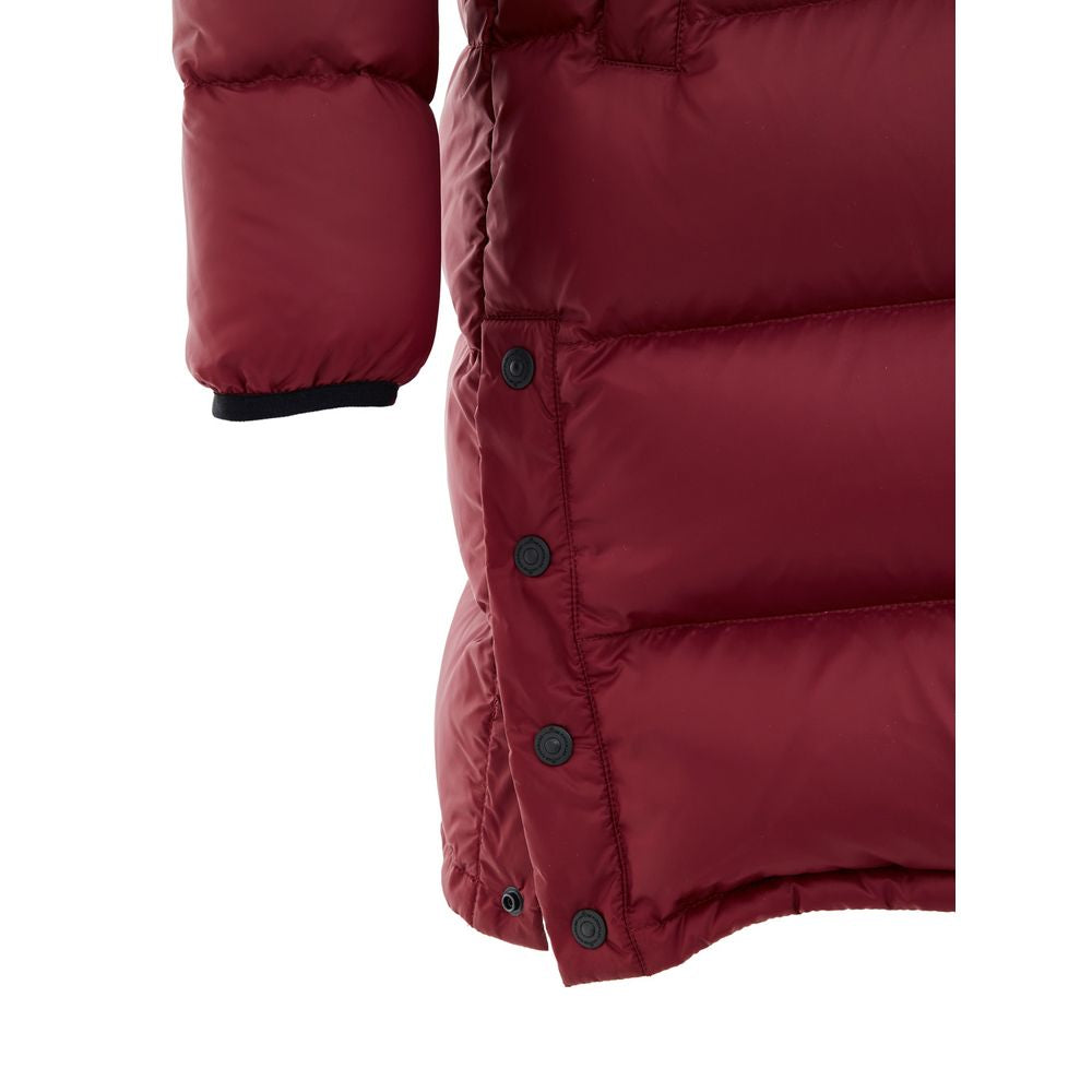 Moose Knuckles Bordeaux Baumwolljacke in voller Länge