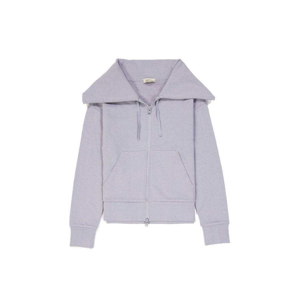 Herno Lila Baumwollstrickjacke