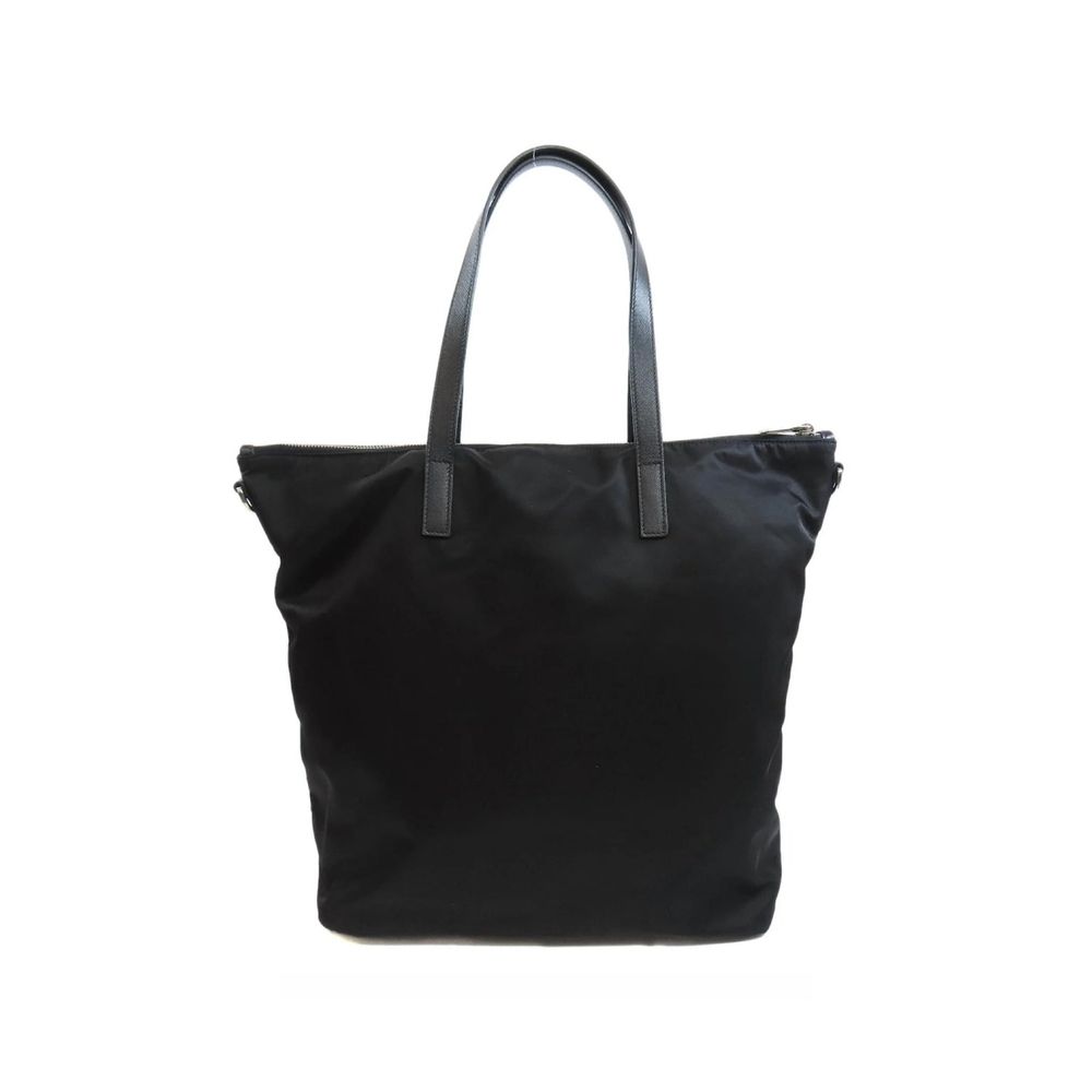 Prada Schwarze Nylon-Tragetasche