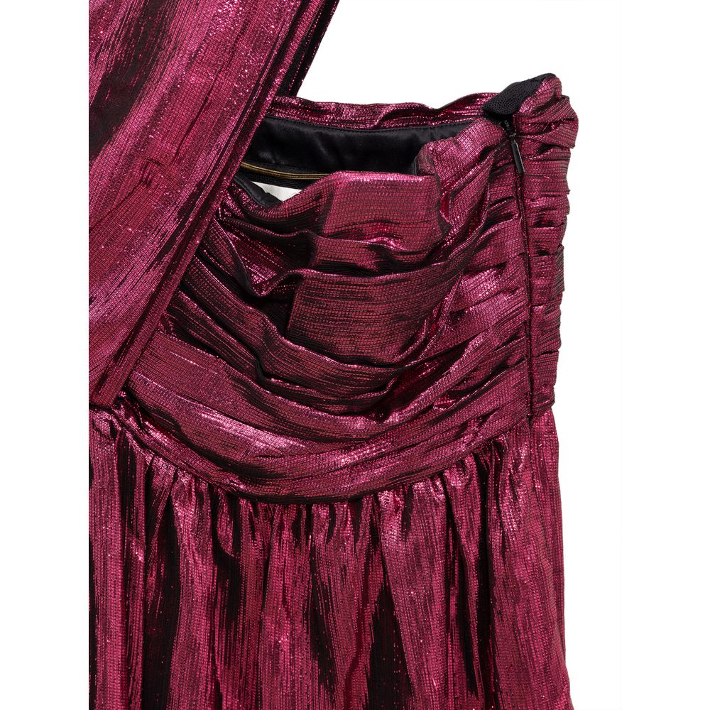 Saint Laurent Kurzes Fuchsia-Kleid aus Viskose