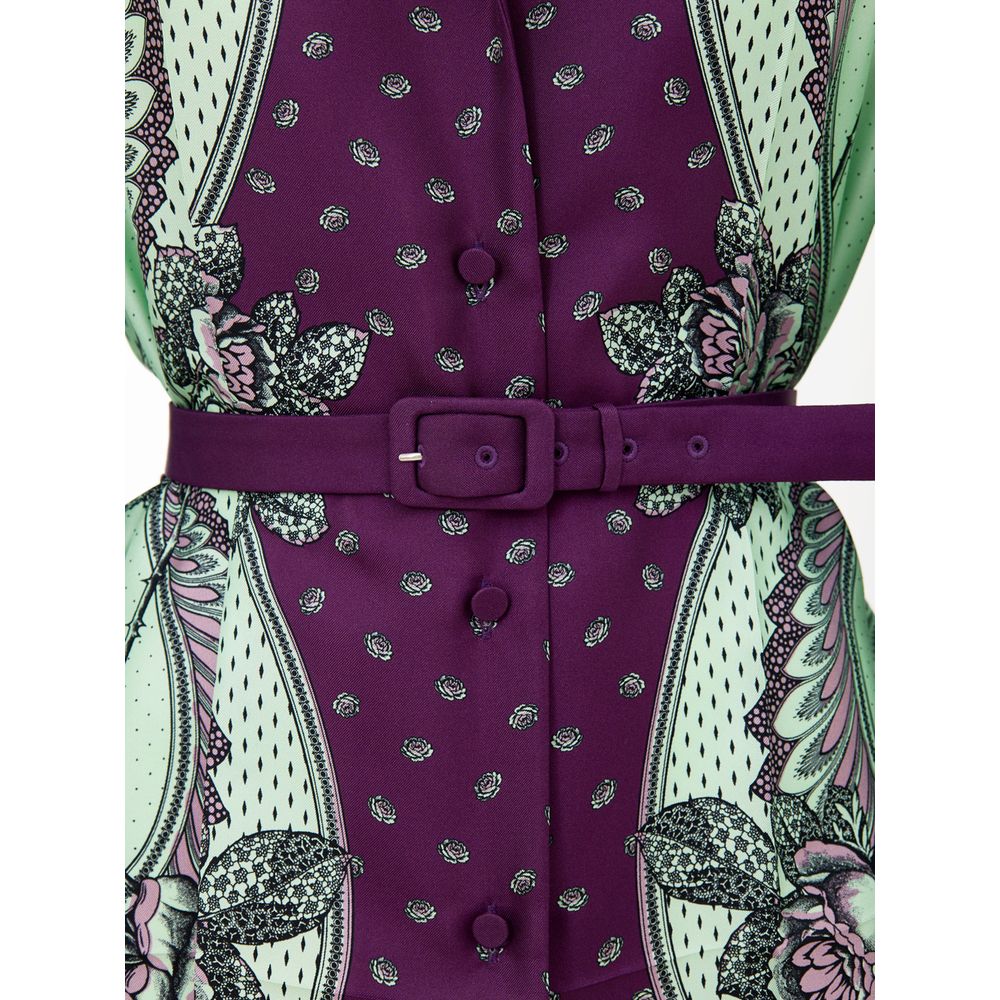 Gucci Grünes Seidenhemd mit Muster