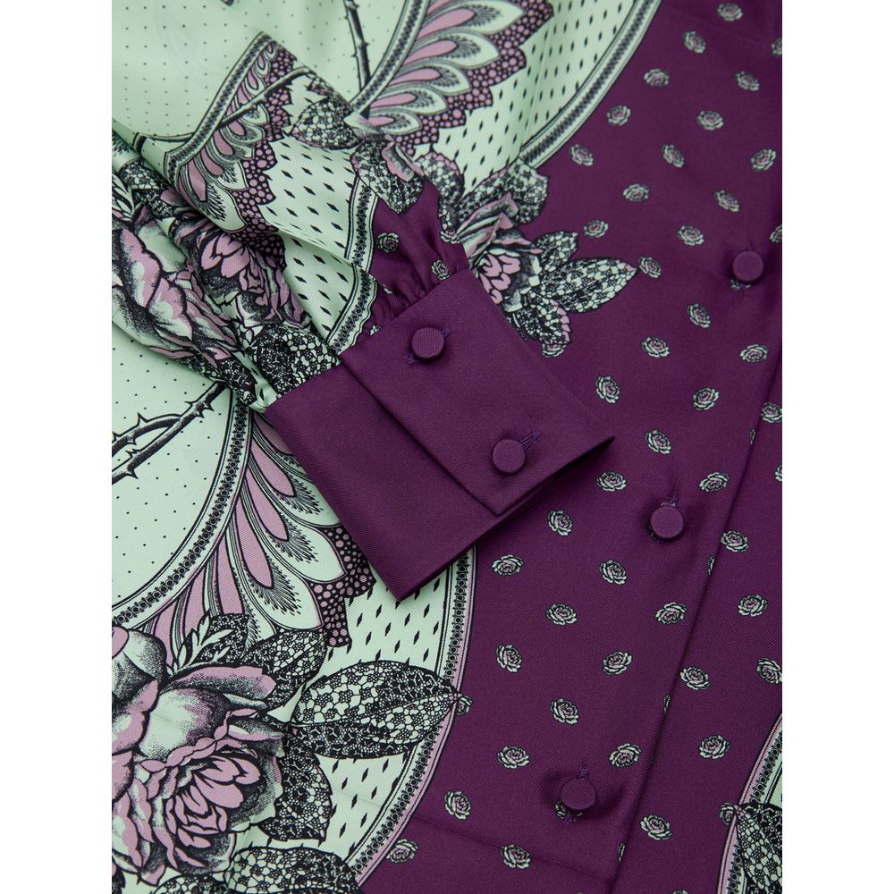 Gucci Grünes Seidenhemd mit Muster