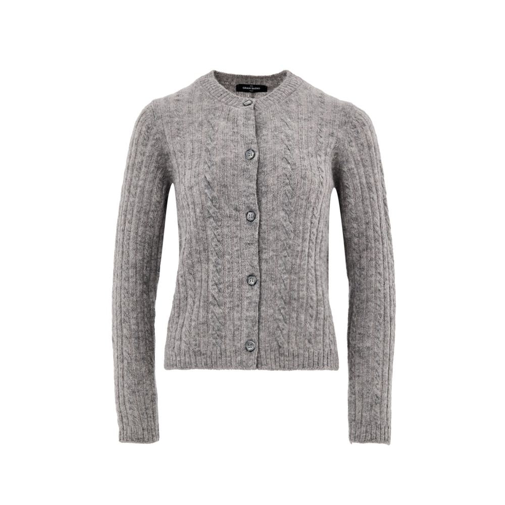 Gran Sasso Grauer Wollcardigan