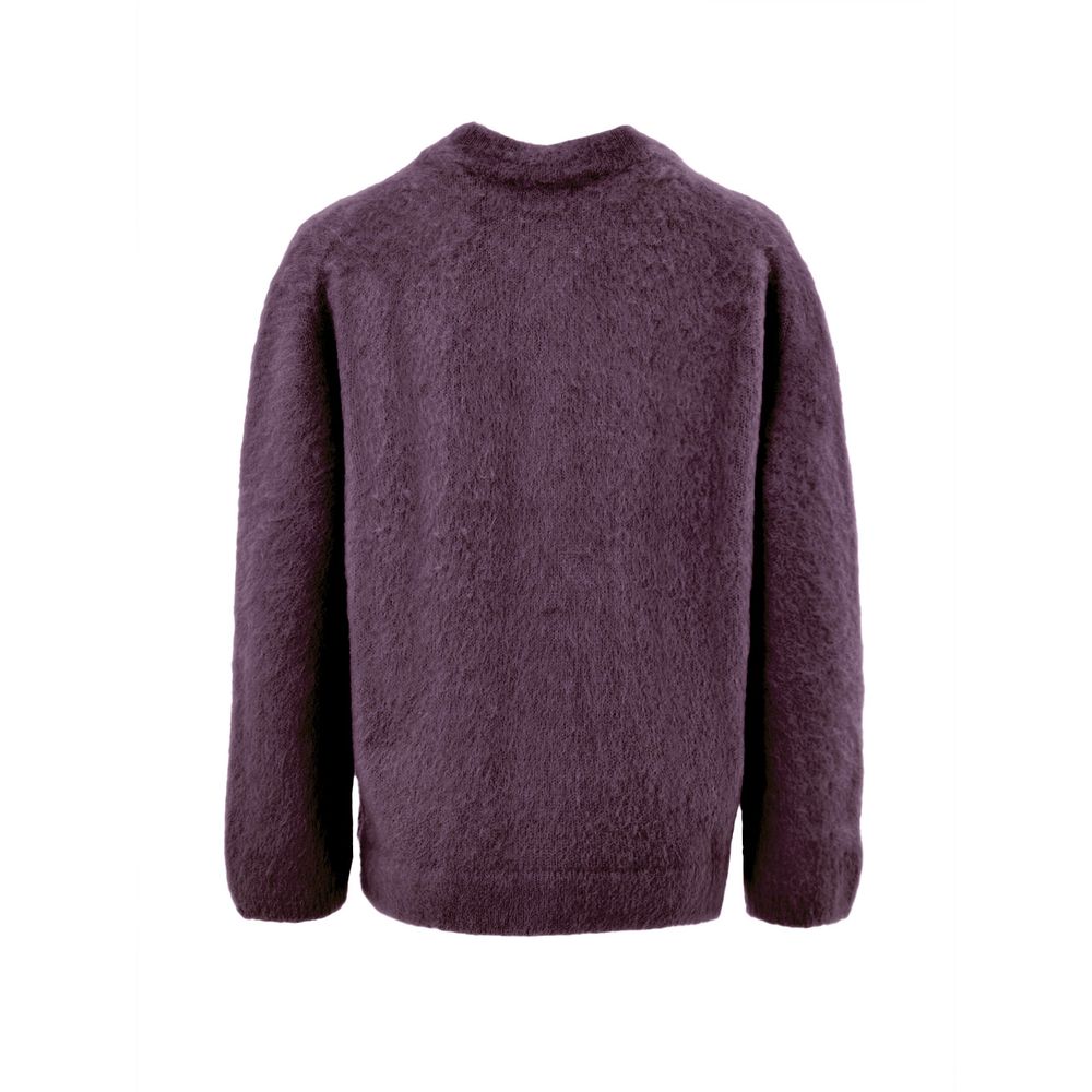 Gran Sasso Bordeaux Woll-Strickjacke