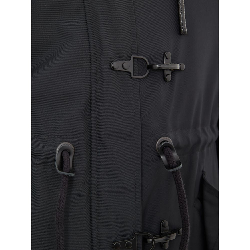Moose Knuckles Blauer Nylon-Parka