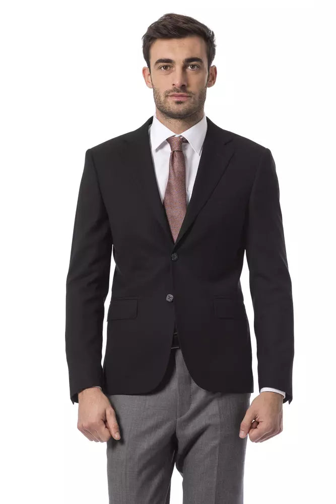 Billionaire Italian Couture Schwarzer Wollblazer