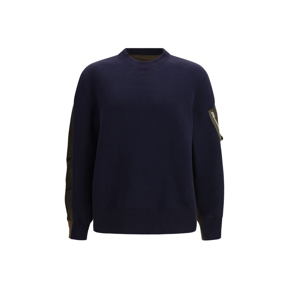 Sacai Blauer Baumwoll-Sweatshirt
