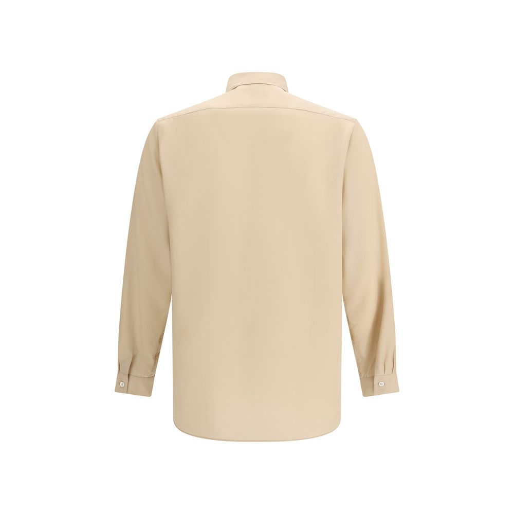 Lardini Beige Tencel Hemdbluse