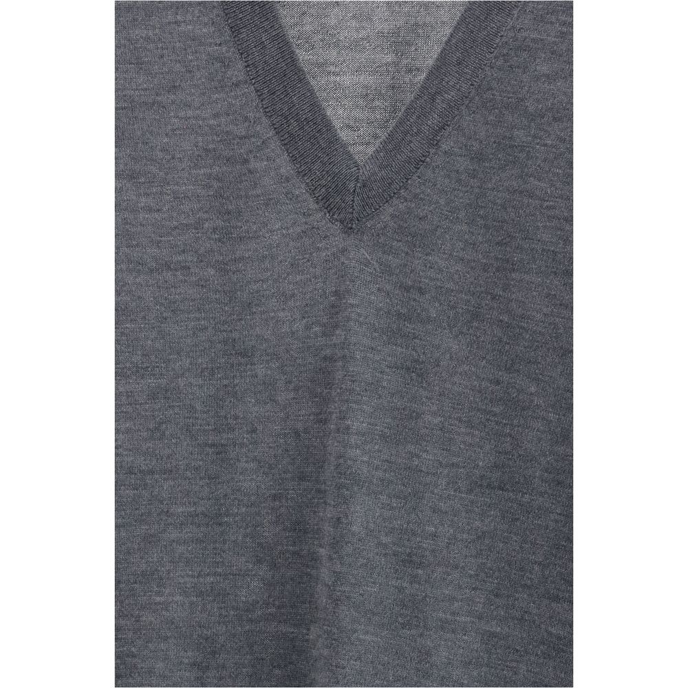 Loulou De Saison Grauer Kaschmirpullover