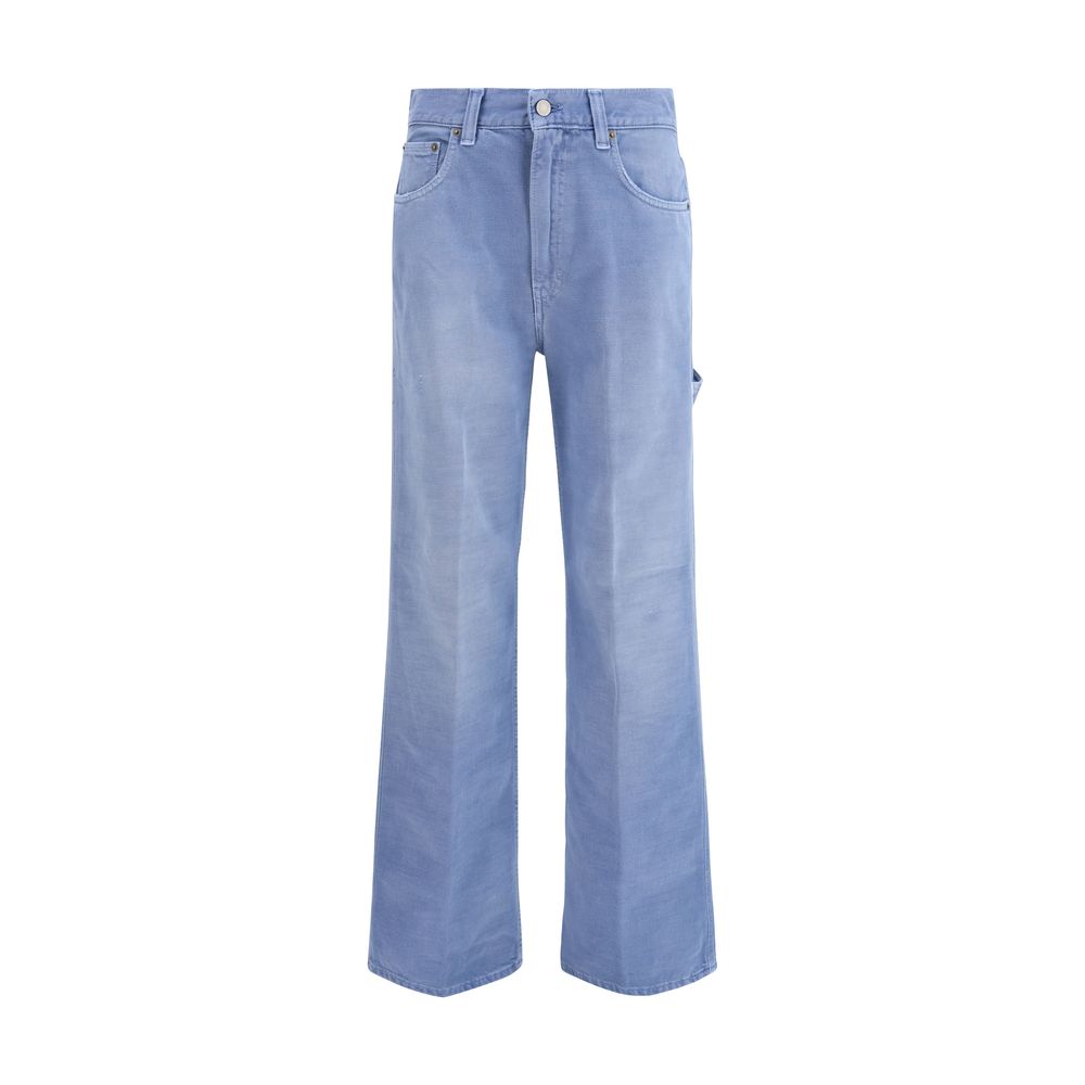 Haikure Blaue Baumwolljeans im Relaxed Fit