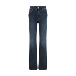 Haikure Blaue Baumwoll-Jeans mit ausgestelltem Bein