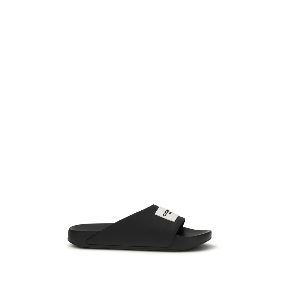 Givenchy Schwarze Gummisandalen
