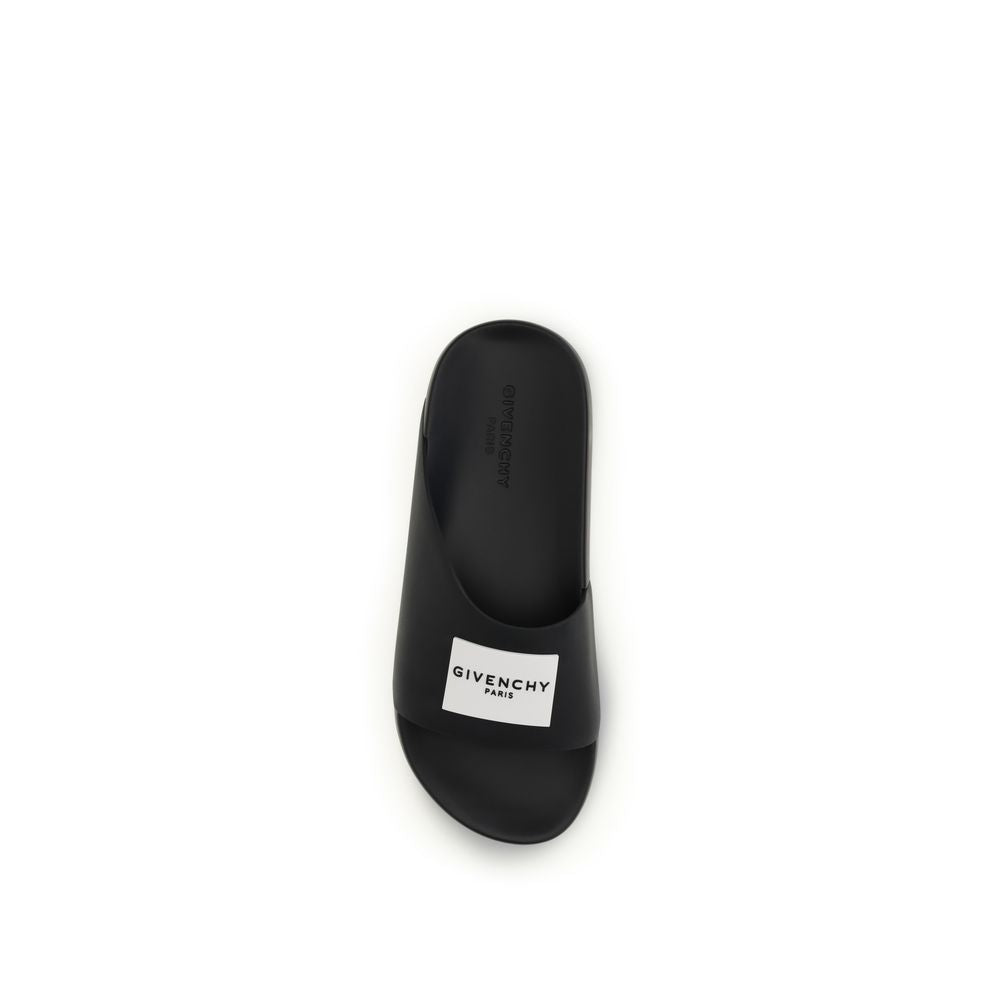 Givenchy Schwarze Gummisandalen