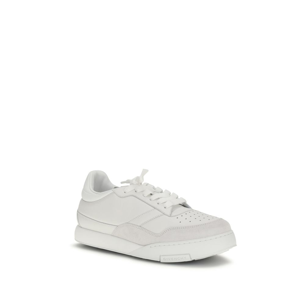 Givenchy Weiße Low-Top-Sneaker aus Kalbsleder Bos Taurus