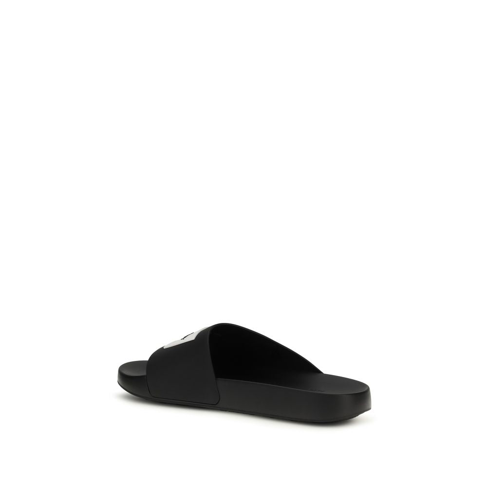 Givenchy Schwarze Gummipantoffeln