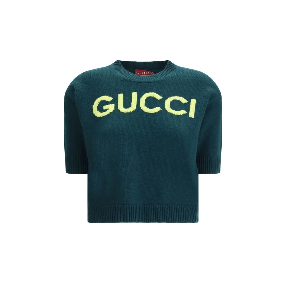 Gucci Zweifarbiger Wollpullover