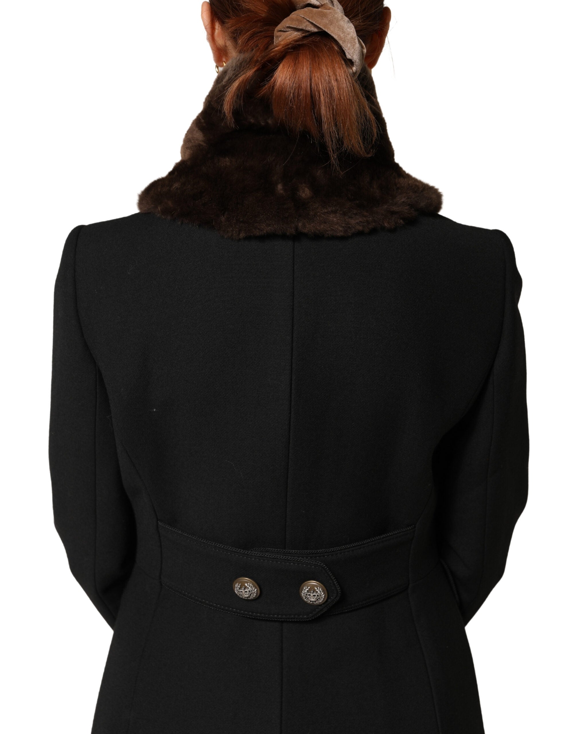 Dolce & Gabbana Brauner Pelz-Schulterkragen 60cm x 14cm Schal
