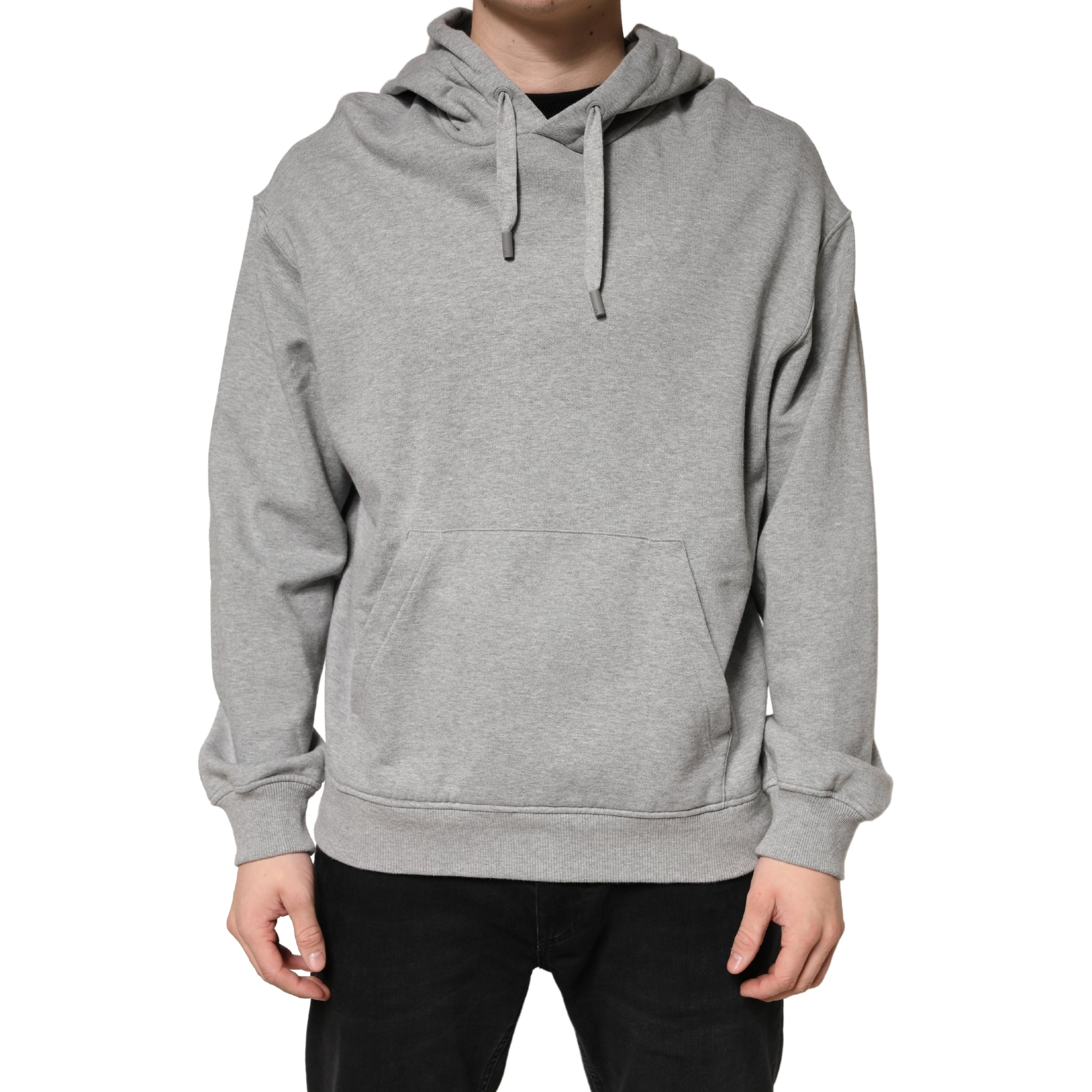 Dolce & Gabbana Grauer Kapuzenpullover aus Baumwolle