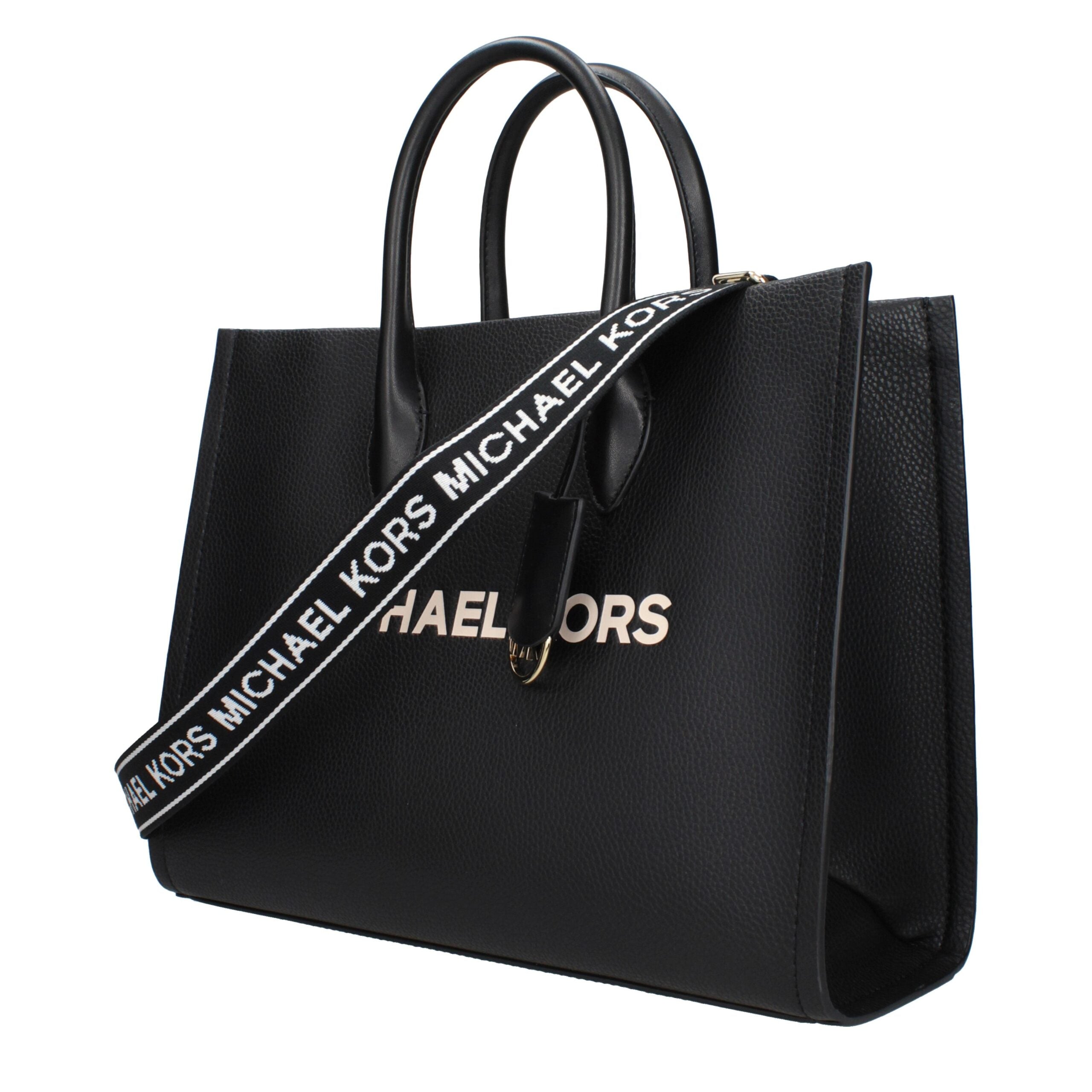 Michael Kors Schwarze Lederhandtasche