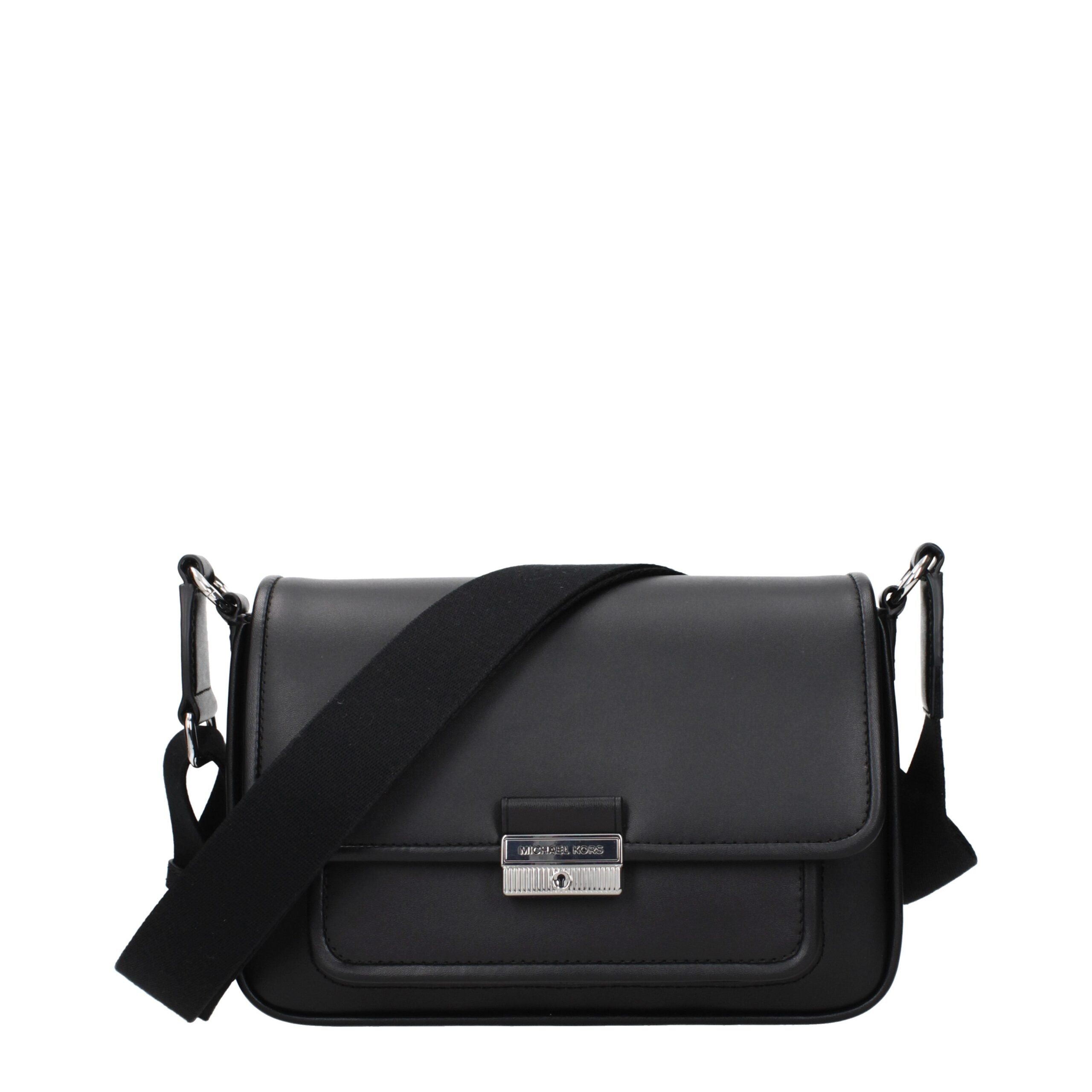 Michael Kors Schwarze Leder Umhängetasche
