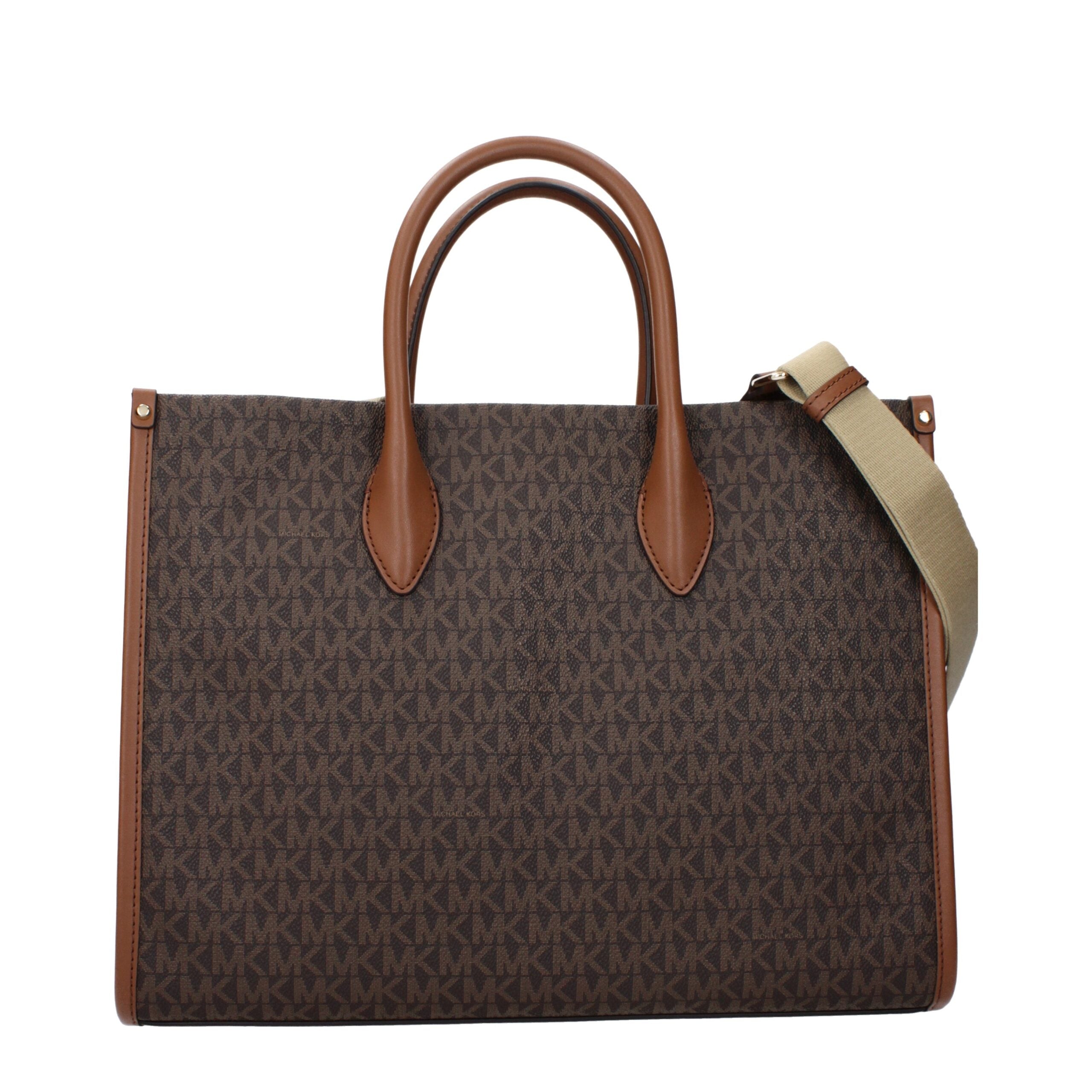 Michael Kors Braune Stoffhandtasche
