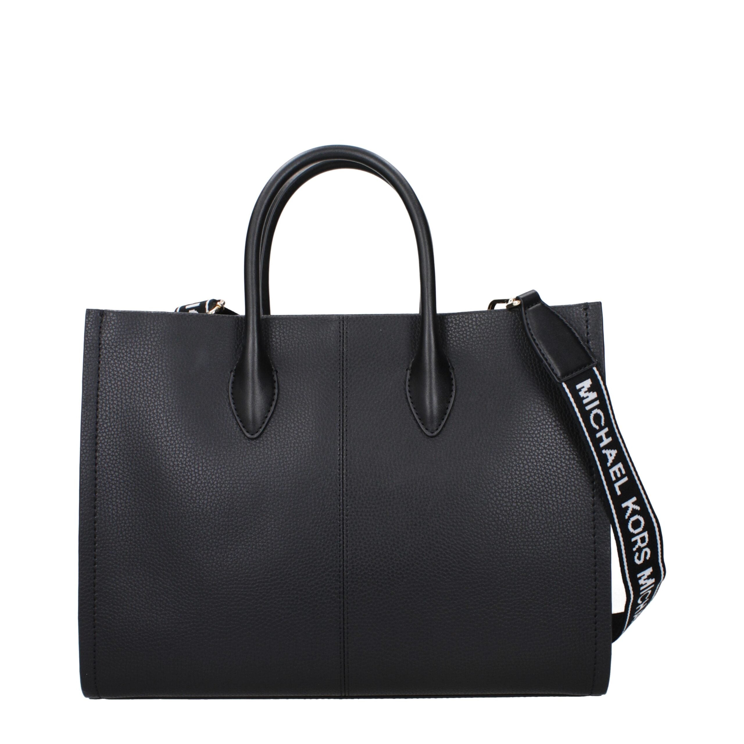 Michael Kors Schwarze Lederhandtasche