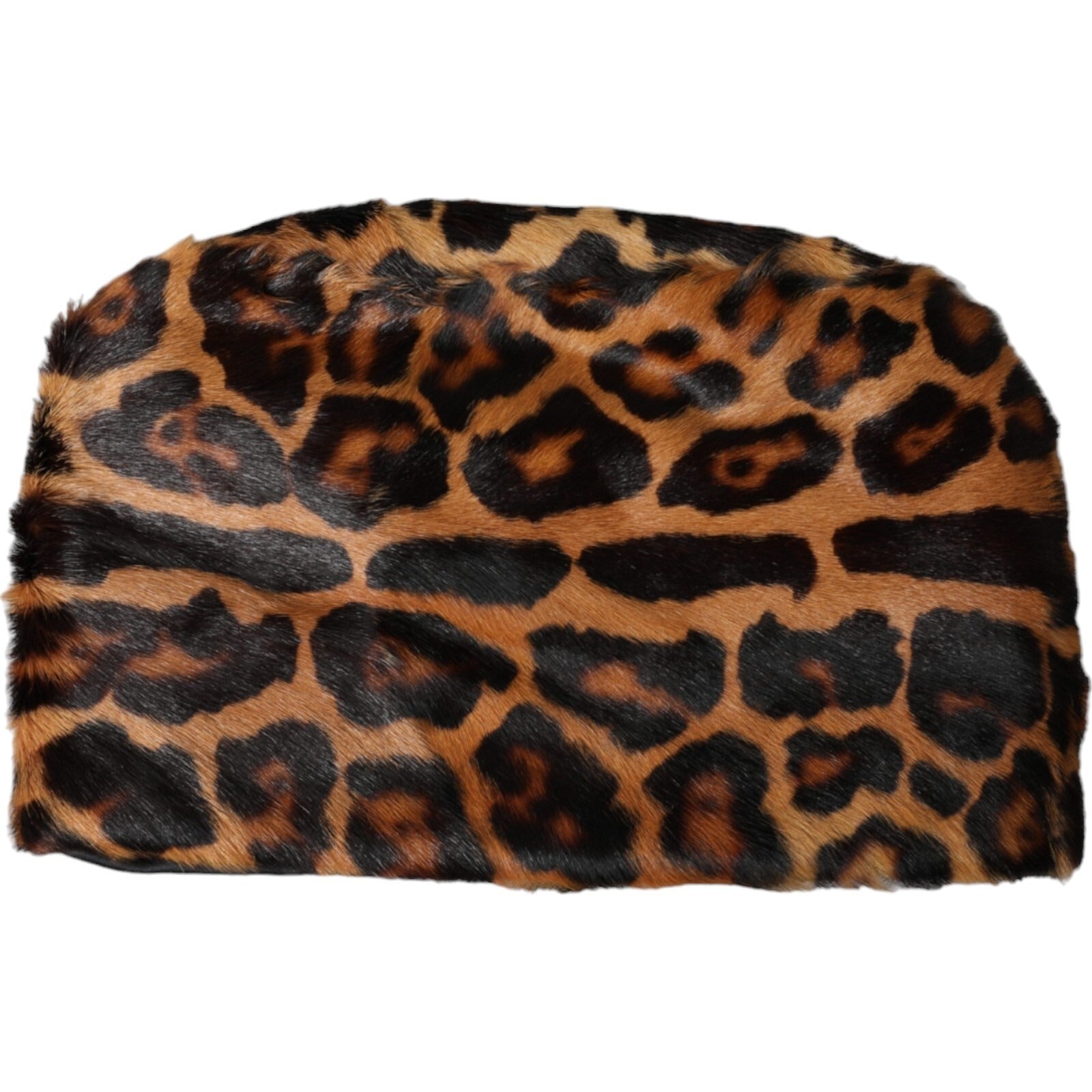 Dolce & Gabbana Brauner Damen-Bucket-Hat aus Leopardenfell