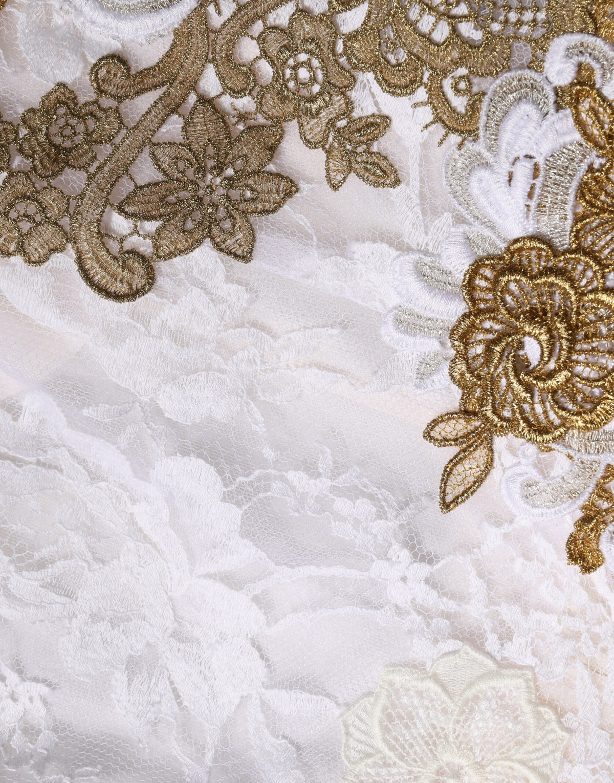 Dolce & Gabbana Elfenbeinfarbenes Seidenkleid mit Spitze und Verzierungen, ärmellos