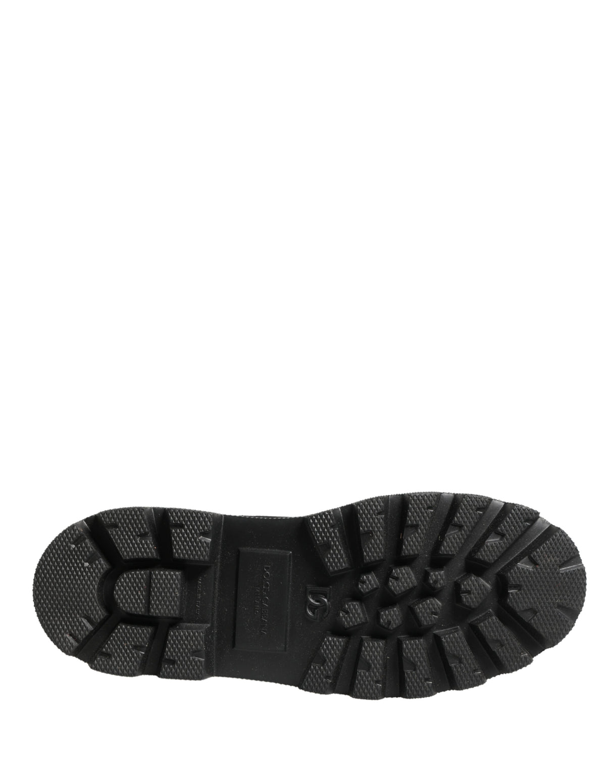 Dolce & Gabbana Schwarze Leder Combat Boots mit Trekking-Sohle