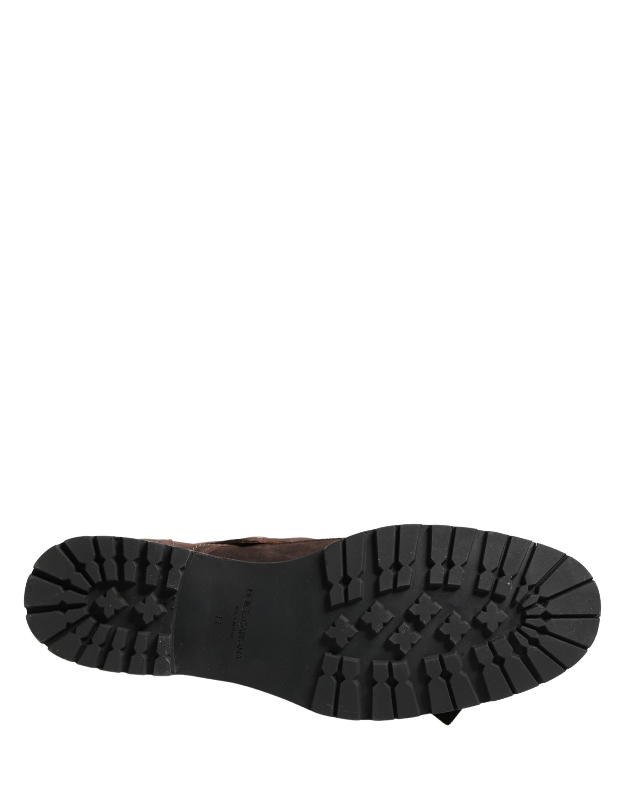 Dolce & Gabbana Braune Wildleder-Schnürstiefeletten