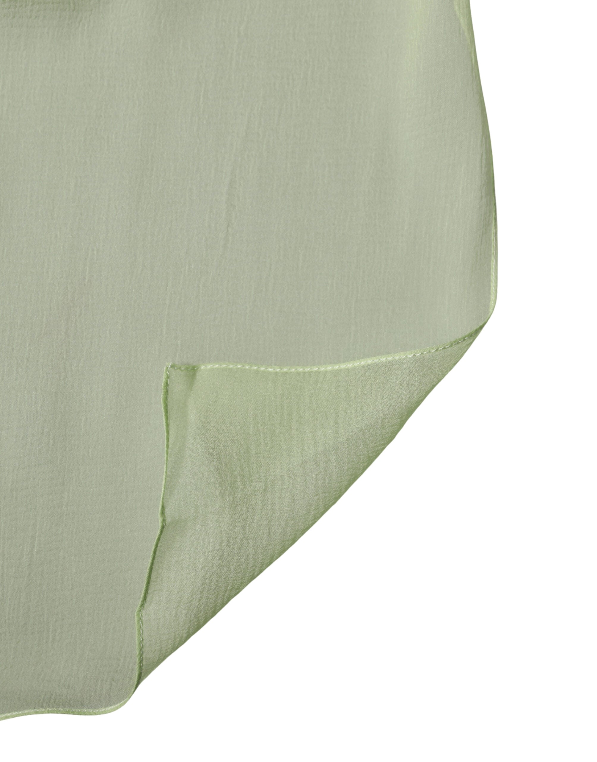 Dolce & Gabbana Hellgrüner Seidenschal Stola 200cm x 134cm