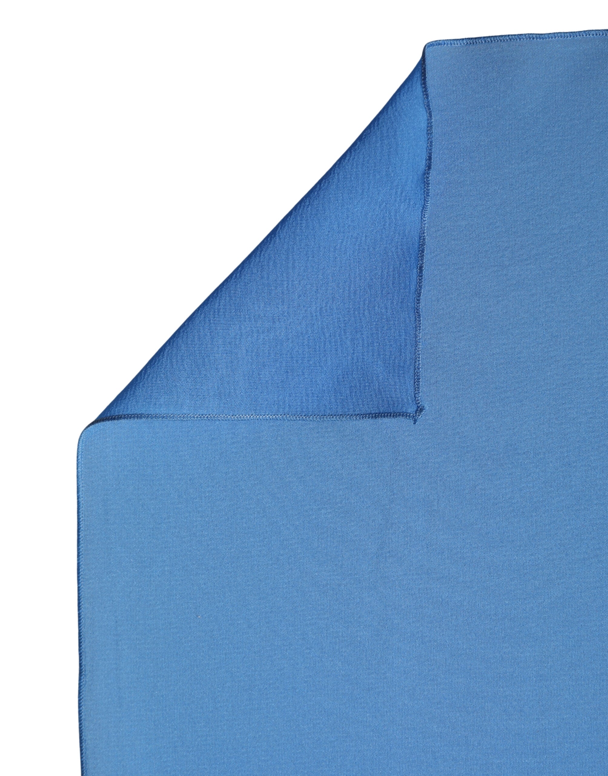 Dolce & Gabbana Blauer Seiden-Nackenschal Stola 200cm x 64cm Schal
