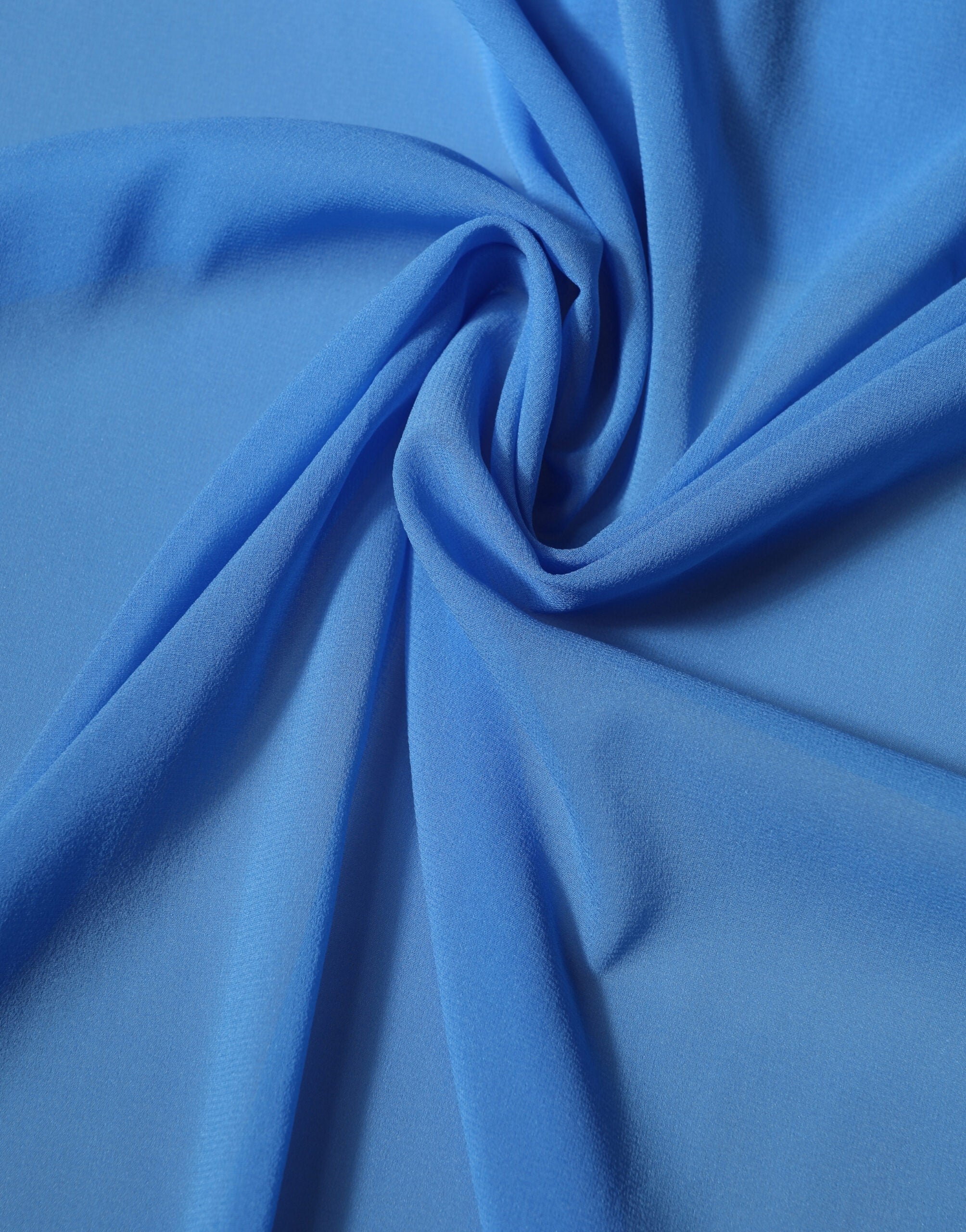 Dolce & Gabbana Blauer Seiden-Nackenschal Stola 200cm x 64cm Schal