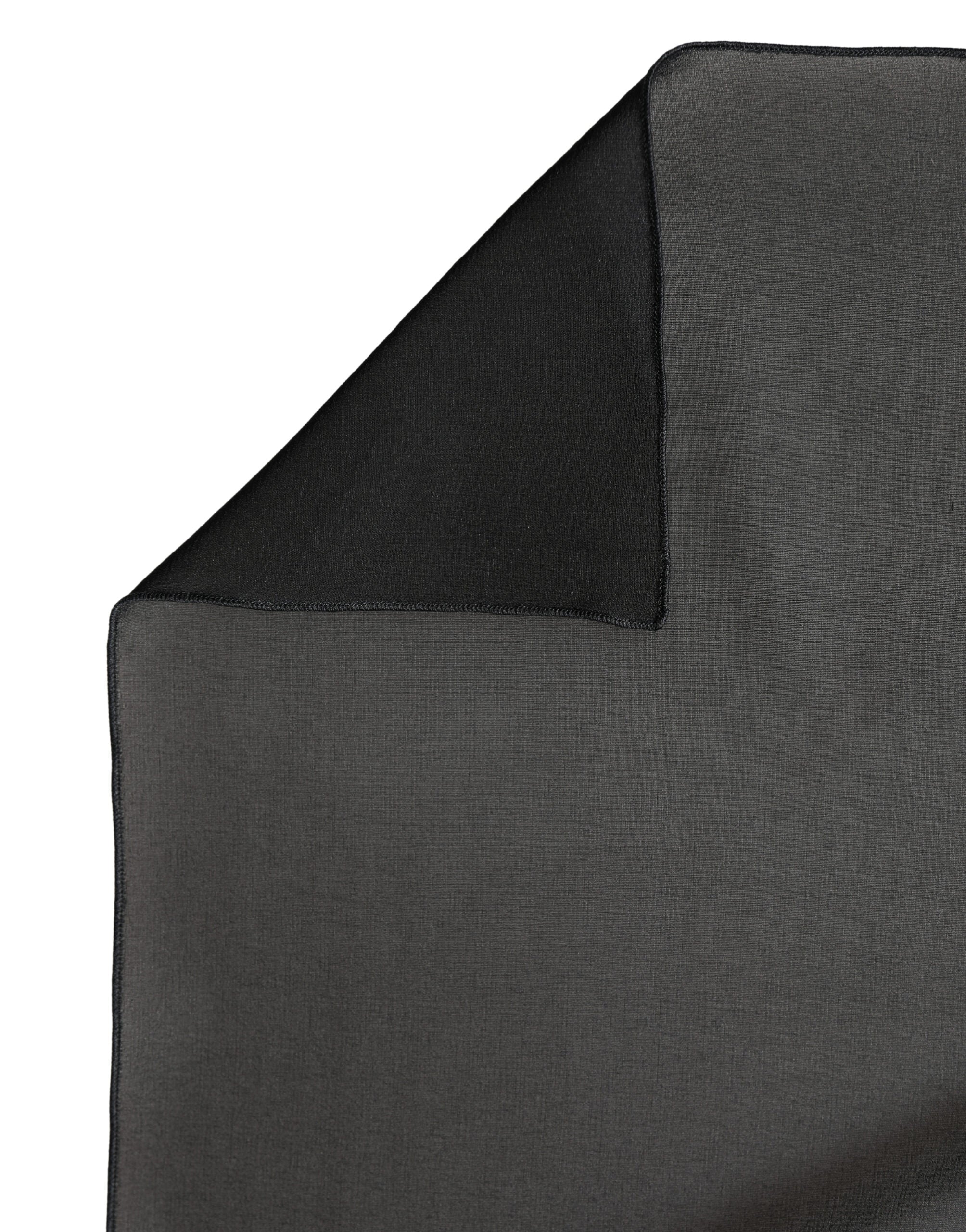 Dolce & Gabbana Schwarzer Seiden-Schal Stola 200cm x 64cm